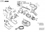 Bosch 0 603 936 666 Psr 9,6 Ves-2 Cordless Screw Driver 9.6 V / Eu Spare Parts